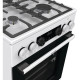 Gorenje Плита комбинированная, 7,0 л, 50x60 см, дисплей, чугун, белый (GKS5C73WF)