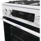 Gorenje Плита комбинированная, 7,0 л, 50x60 см, дисплей, чугун, белый (GKS5C73WF)