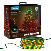 Govee Герлянда Smart LED H80C4 Christmas String Lights 2, RGBWIC, 20м, кабель прозорий (H80C4C41)