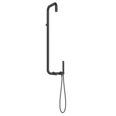Deante Shower system Silia with mixer tap, shower - shower head, hand shower, handle - on a slide bar, black (NQS_N4XM)