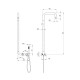 Deante Shower system Silia with mixer tap, shower - shower head, hand shower, handle - on a slide bar, black (NQS_N4XM)