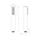 Deante Shower system Silia with mixer tap, shower - shower head, hand shower, handle - on a slide bar, black (NQS_N4XM)