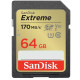 SanDisk Карта памяти SD 64GB C10 UHS-I U3 R170/W80MB/s Extreme V30 (SDSDXV2-064G-GNCIN)