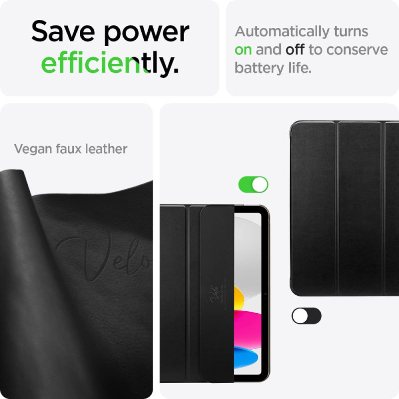 Spigen Чехол для Apple iPad 10.9" (2022) Smart Fold, Black (ACS05309)