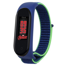 Ремешок для фитнес браслета BeCover Nylon Style для Xiaomi Mi Smart Band 5/6 Blue-Green (705418)