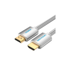 Кабель мультимедийный HDMI M to HDMI M 1.0m V2.0 4K60Hz braided aluminum alloy gray Vention (AABIF)