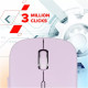 Мышка Canyon MW-12 Wireless/Bluetooth Pink (CNS-CMSW12P)