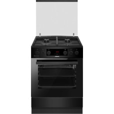 Hansa Cooker combined, 65L, 60x60cm, display, convection, cast-iron, black (FCMM69329)