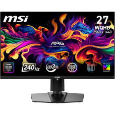 MSI Монітор MSI 26.5" MAG 271QP-QD-X24 2xHDMI, DP, Audio, OLED, 2560x1440, 240Hz, 0.03ms, DCI-P3 99%, AdaptiveSync, HAS, HDR400 (9S6-3CD89T-025)