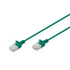 Digitus Патч-корд DIGITUS CAT 6 U-UTP Sliim, 0.5 м, AWG 32/7, Cu, LSZH, зелений (DK-1618-005S-G)