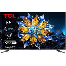 TCL TV 55  QLED Pro 4K 60Hz Smart Google TV Black ONKYO sound (55C69BPRO)