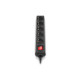 Мережевий фільтр живлення REAL-EL RS-Protect M 3m, black (EL122300028)