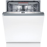 Bosch Посудомийна машина вбудована, 13компл., A++, 60см, дисплей, 3й кошик, теплообмінник, i-Dos, білий (SMV6EMX75Q)