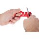 Milwaukee Knife and Scissor Sharpener, 54x195x38mm, 2 Sharpening Stages, ABS Plastic (4932478562)