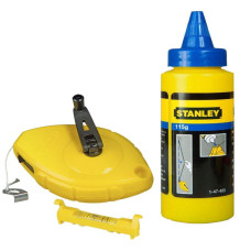 Stanley 0-47-443 Шнур разметочный 30м уровень и пудра 113грамм (блистер)