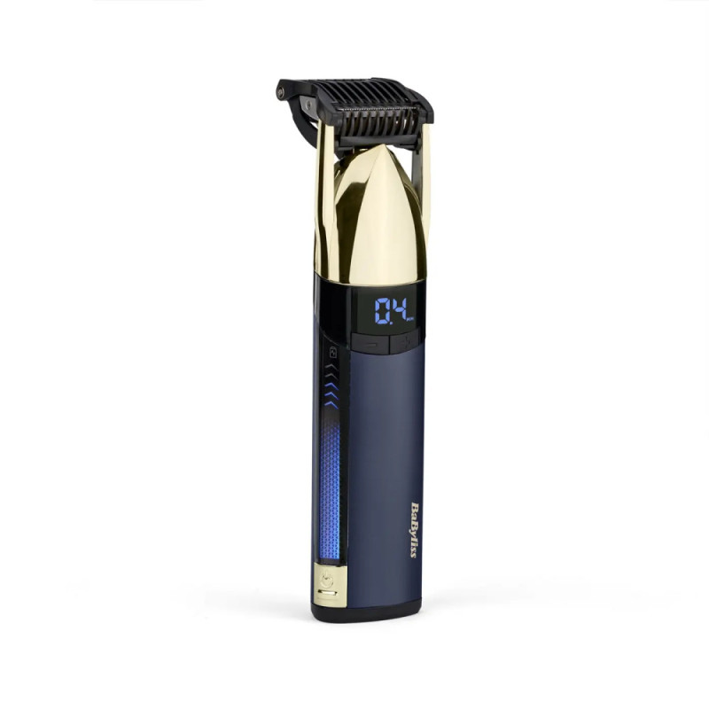 BaByliss Тример Super-X Metal Series Navy&Gold Edition, для голови, вусів та бороди, акум., насадок-1, кейс, сталь, синьо-золотий (S992E) BaByliss Тример Super-X Metal Series Navy&Gold Edition, для голови, вусів та бороди, акум., насадок-1, кейс, сталь, синьо-золотий (S992E)