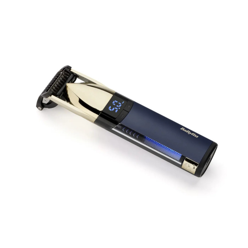 BaByliss Тример Super-X Metal Series Navy&Gold Edition, для голови, вусів та бороди, акум., насадок-1, кейс, сталь, синьо-золотий (S992E) BaByliss Тример Super-X Metal Series Navy&Gold Edition, для голови, вусів та бороди, акум., насадок-1, кейс, сталь, синьо-золотий (S992E)