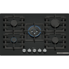 Bosch Bosch Hob gas on glass, 75cm, cast-iron, black (PPQ7A6I45)