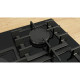 Bosch Bosch Hob gas on glass, 75cm, cast-iron, black (PPQ7A6I45)