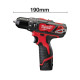 Milwaukee Шурупокрут-дриль акумуляторний Milwaukee M12 BPD-202C 12В 2х2А·год 30Нм 0-1500об/хв ЗП C12 C кейс 1.2кг (4933441940)