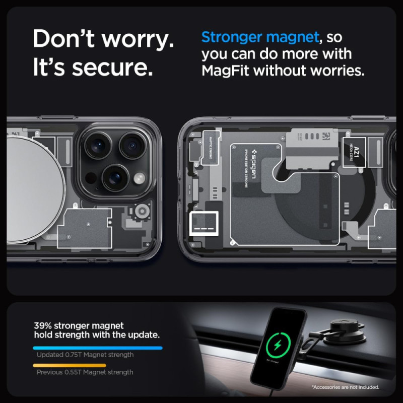 Spigen Чехол для Apple iPhone 15 Pro Ultra Hybrid MagFit, Zero One (ACS06721)