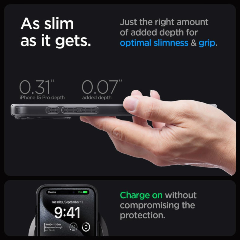 Spigen Чехол для Apple iPhone 15 Pro Ultra Hybrid MagFit, Zero One (ACS06721)