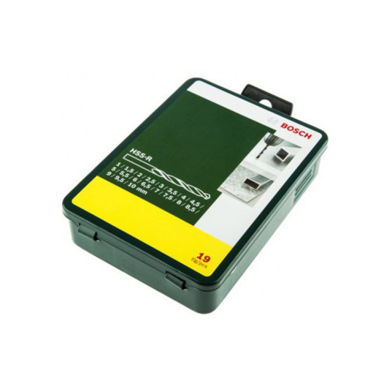 Bosch Набір свердл 19 шт. HSS-R 1-10 ММ (2.607.019.435)