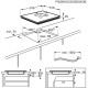 Electrolux Варочная поверхность индукционная, 60см, Hob2Hood, черный (EIT60443X)