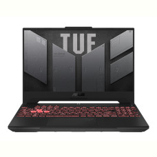 Ноутбук Asus TUF Gaming A15 FA507NUR-LP052 (90NR0JP8-M004R0); 15.6" FullHD (1920x1080) IPS LED матовый 144 Гц , AMD Ryzen 7 7435HS (3.1 - 4.5 ГГц) , RAM 16 ГБ (Max 32 ГБ) , SSD 512 ГБ , nVidia GeForce RTX4050, 6 ГБ , без ОП , BT , LAN , Wi-Fi , веб-камера , Без ОС , MIL-STD-810H , TPM , пластик , 2.2 кг , серый , подсветка клавиатуры