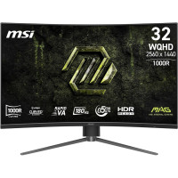 MSI Монітор MSI 31.5  MAG 325CQPF-E18 2xHDMI, DP, Audio, VA, 2560x1440, 180Hz, 0.5ms, sRGB 111%, CURVED, AdaptiveSync, HAS (9S6-3DC14H-201)