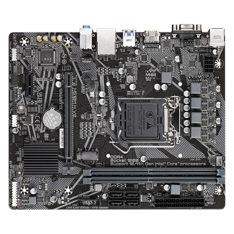 Gigabyte Motherbard H510M H V2 s1200 H510 2xDDR4 HDMI mATX (H510M_H_V2)