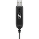 Epos mono On-Ear PC 7 Chat Headset, USB, unidirectional, 2m, Black (1000431)