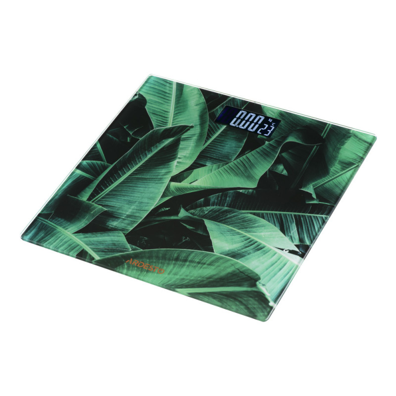 ARDESTO scales for floor Leaves.150kg, AAAx2 included, glass, multi-colored (SCB-965LEAVES)
