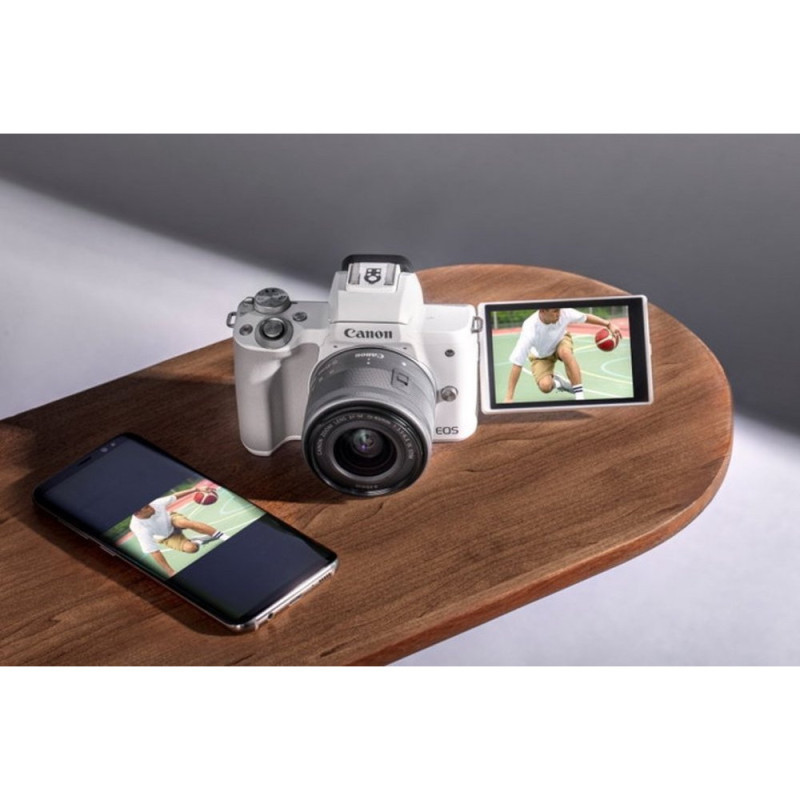 Canon EOS M50 Mk2 + 15-45 IS STM Lifestream Kit Black (4728C059)