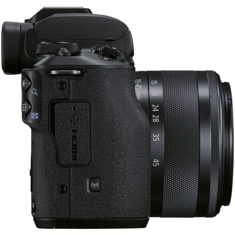 Canon EOS M50 Mk2 + 15-45 IS STM Lifestream Kit Black (4728C059)