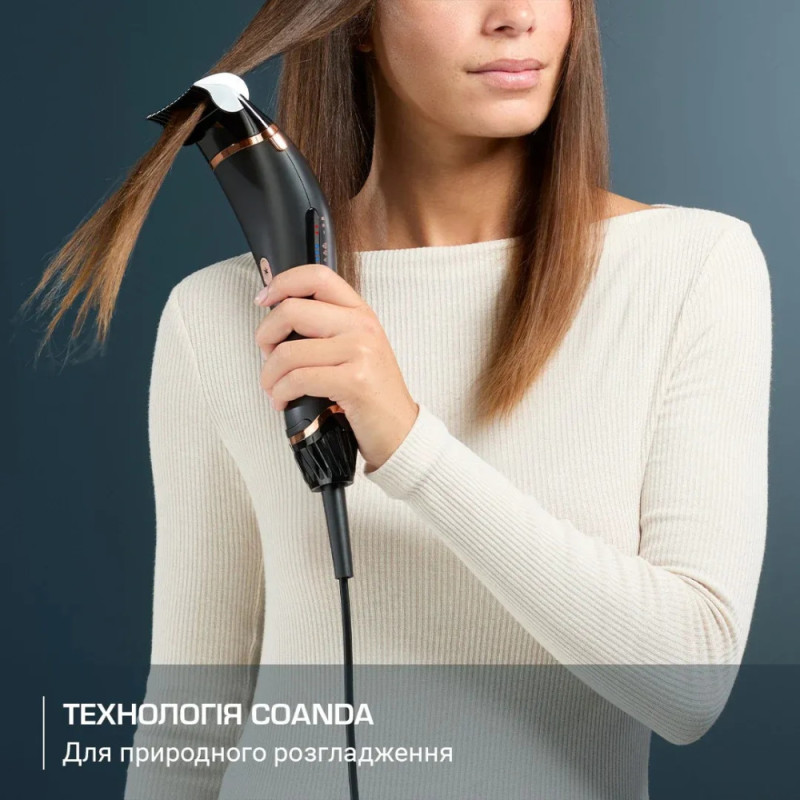 Rowenta hair dryer Ultimate Experience Air Motion, 1300W, 3 modes, ionization, cold blowing, black (CF8C20E0)