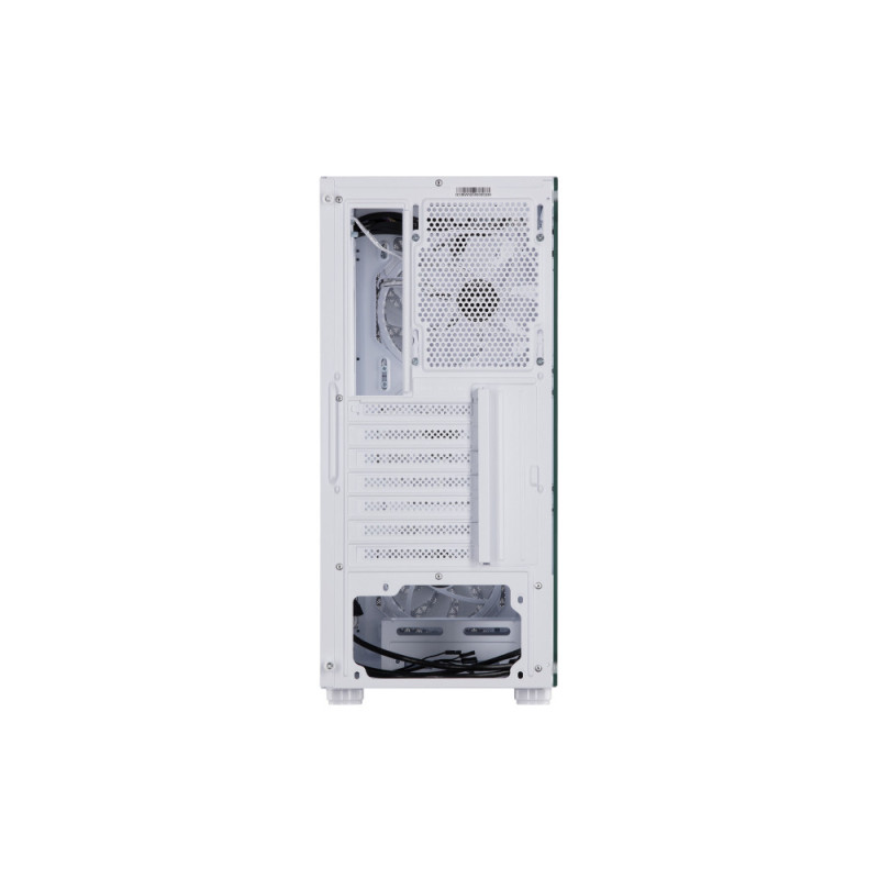 2E Gaming PC case Hexagon G338W without PSU, 2xUSB3.0, 1xUSBType-C, 3x120mm ARGB, 1x120mm, VGA 330mm, LCS ready, HUB, TG Side Panel, ATX, white (2E-G338W)