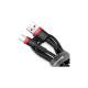 Дата кабель USB 2.0 AM to USB-C 3.0m 2A red-black Baseus (CATKLF-U91)