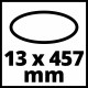 Einhell Набор шлифлент для TE-BF 18 Li и TC-BF 500 E, 13x457 мм, 35 шт (4419817)