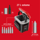 Einhell Холодильник акумуляторний мобільний TE-COL 18/27 Li - Solo 18В/12В/220В з функцією нагріву -18°/+60° 27л 5.77кг без АКБ і ЗП (2048420)