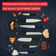 Tefal Knife set Ice Force, 2 pcs, stainless steel, plastic, black (K232S224)