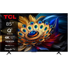 TCL Телевізор 85  QLED 4K 60Hz Smart Google TV Titan ONKYO sound (85C655)