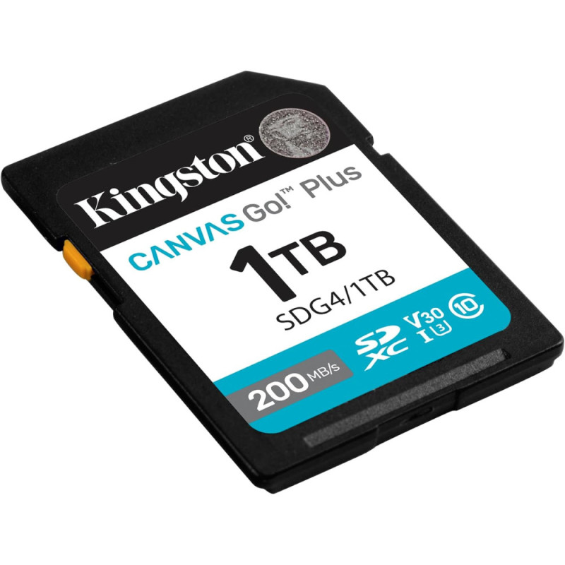 Kingston Карта пам'яті Kingston SD 1TB C10 UHS-I U3 V30 R200/W160MB/s (SDG4/1TB) Kingston Карта пам'яті Kingston SD 1TB C10 UHS-I U3 V30 R200/W160MB/s (SDG4/1TB)