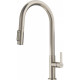 Franke Maris Slim J Clear Water kitchen mixer, spout length - 221 mm, swivel, 1+1 filter, steel (120.0736.604)
