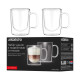 ARDESTO Double wall mug set with handle, 270ml, 2pcs, borosilicate glass, transparent (AR2627BH)