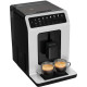 Krups coffee machine Evidence Eco-Design, 2.3L, auto capuchino maker, auto recipe-8, touch control, black-white (EA897A10)
