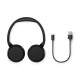Philips Наушники On-ear TAH3209 BT 5.3, Wireless, Mic, Черный (TAH3209BK/00)