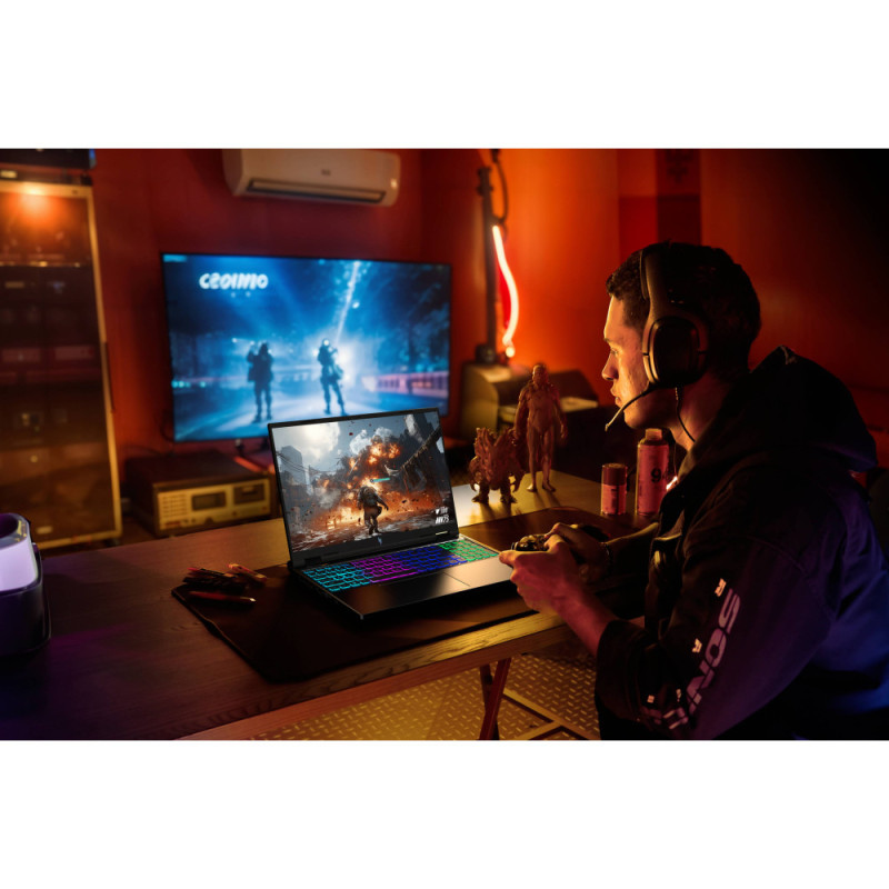 Acer Ноутбук Nitro 16 AN16-73 16" WQXGA IPS, Intel i7-14650HX, 32GB, F1TB, NVD4060-8, Lin, черный (NH.QSPEU.001)