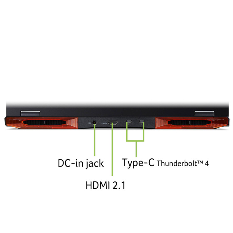 Acer Ноутбук Nitro 16 AN16-73 16" WQXGA IPS, Intel i7-14650HX, 32GB, F1TB, NVD4060-8, Lin, черный (NH.QSPEU.001)