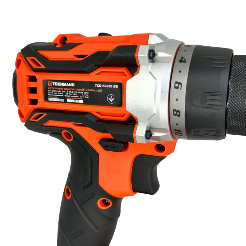 TEKHMANN Cordless screwdriver-drill TCD-50/i20 BS 20V 50Nm 0-500·1700rpm without battery and charger (849187)